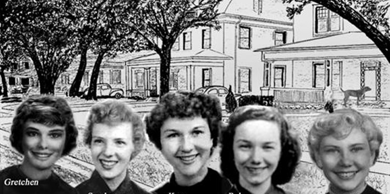 The Girls in Munger Place In Front of Carole's & Rudi's House