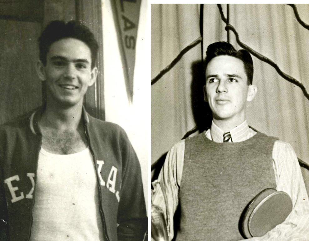 Merwin and Ted at the University of Texas in 1937