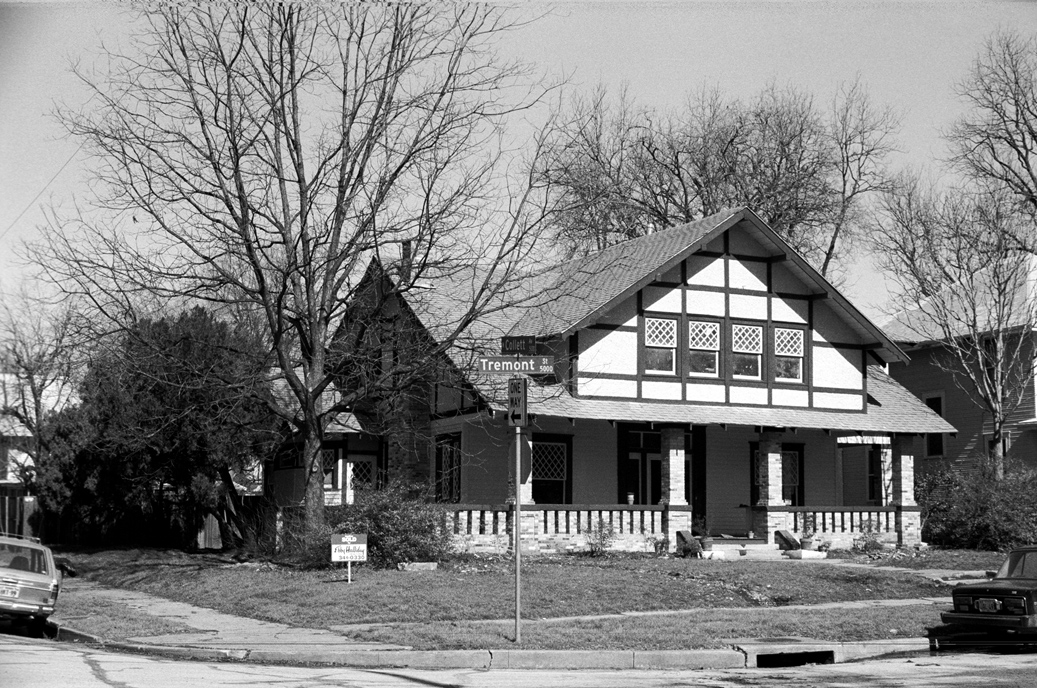 5003 Tremont in the fall of 1979. Work was still going on-Rob was still digging up the narrow sidewalks of the old apartments as well as other details