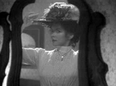 Mary Stuart Masterson On porch In mirror