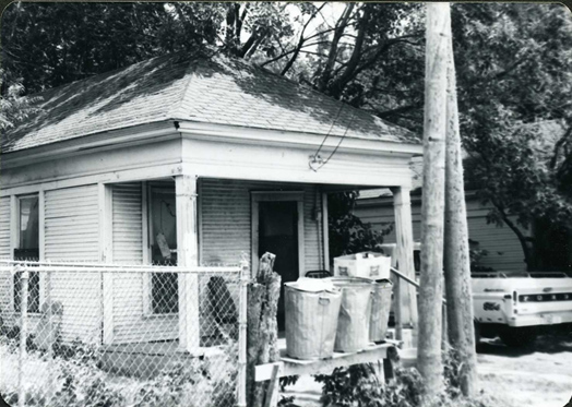 Old servant buildings for homes on Reiger faced Elm Alley to the south of Reiger